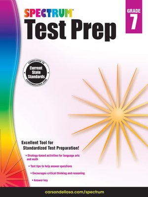 cover image of Spectrum Test Prep, Grade 7